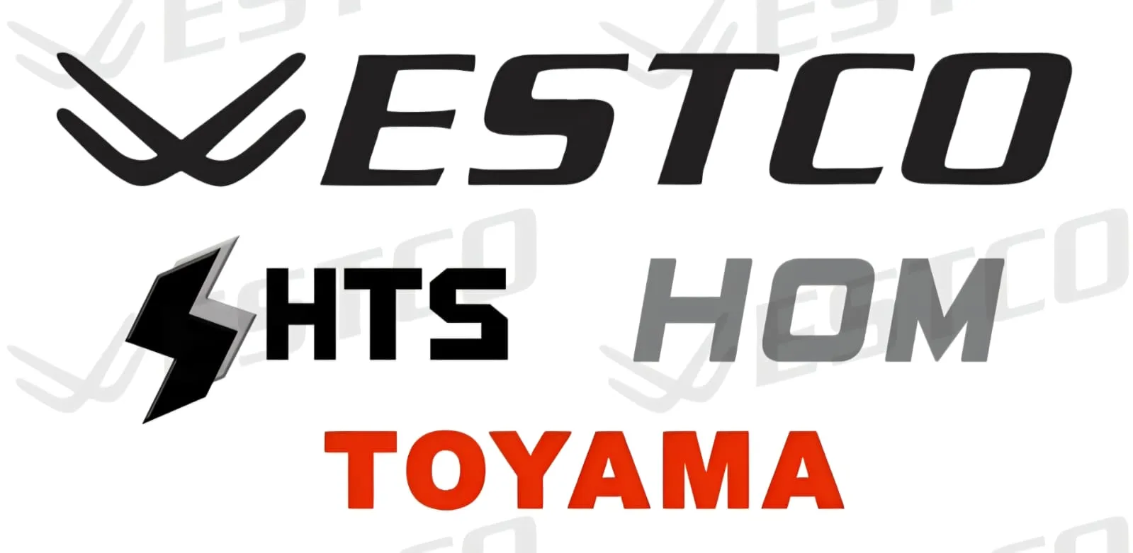 Logo WESTCO, HTS, HOM, TOYAMA