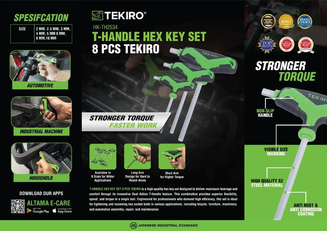 T NDLE HEX KEY TEKIRO